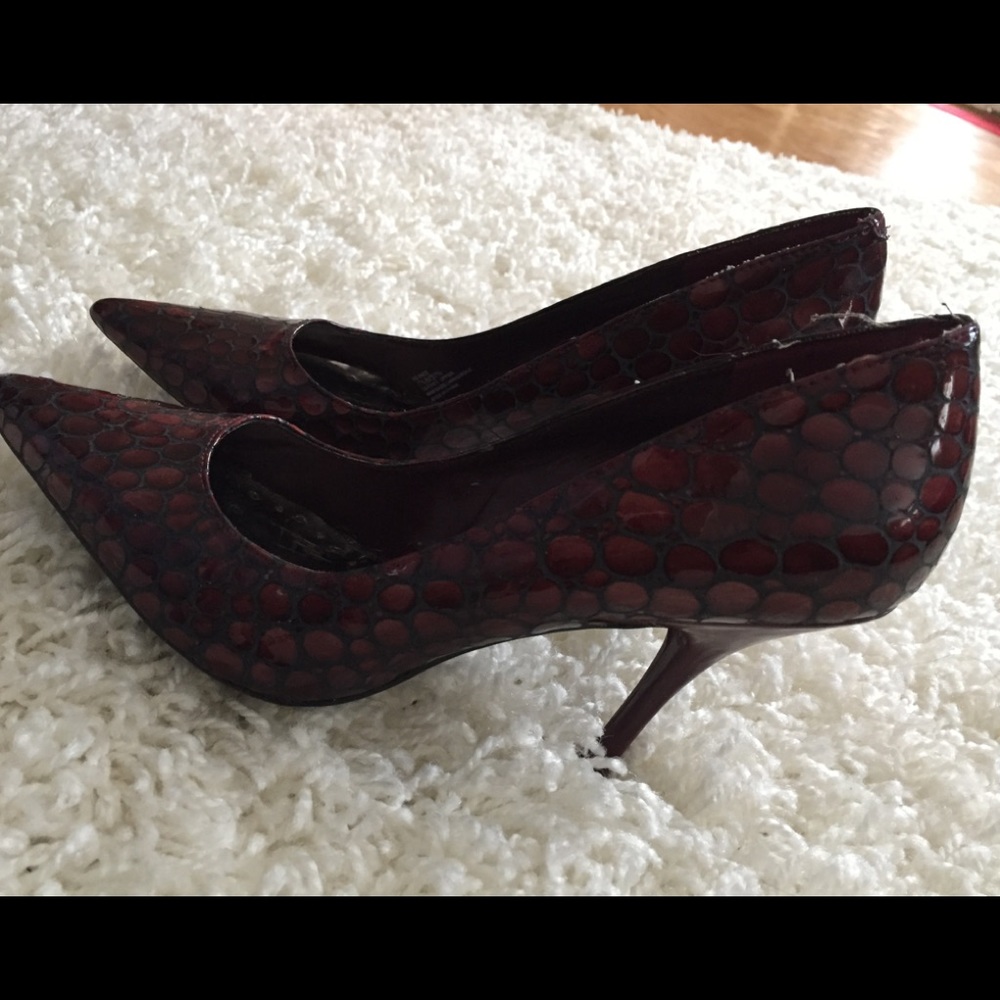BCBGirls Snakeskin Pointed Heels
